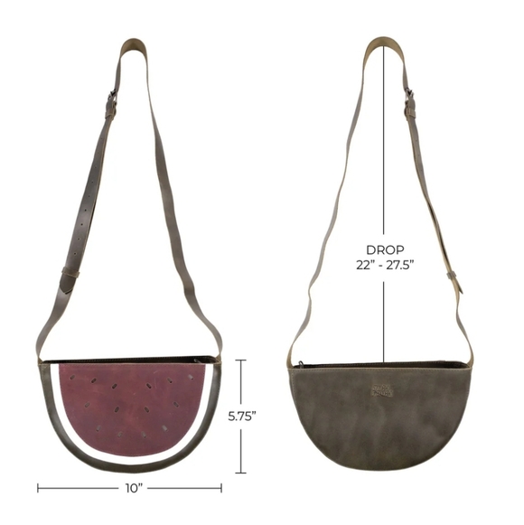 Tudi Frudi Leather Watermelon Shoulder Bag - Picture 4 of 11